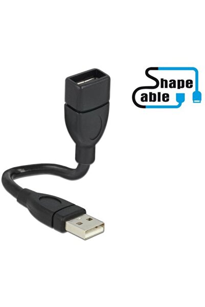 DELOCK Cablu USB 2.0 A mascul > USB 2.0 A mamă, tip cablu, 0,15 m