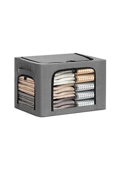 Avaleea Storage Box with 3 Windows and Bidirectional Zipper