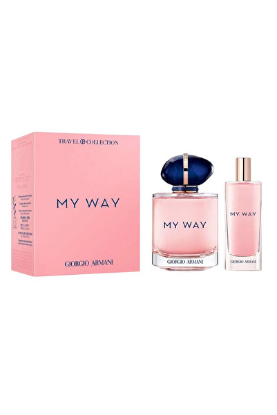 Giorgio Armani Комплект Giorgio Armani: My Way, Eau De Parfum, За жени, 90 мл...