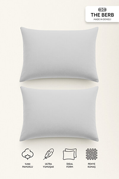 The Berb | Set od 2 češljane jastučnice | 100% Pamuk | 50 k 70 | Zbočena