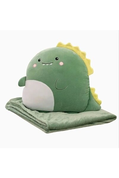 Avaleea 2 in 1 Blanket for Bed or Sofa, Dinosaur Model with Storage Space