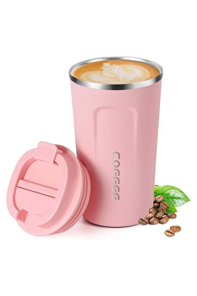 nuzki 510ML Stainless Steel Coffee Cup, Leakproof Insulated Thermal Cup Car C...