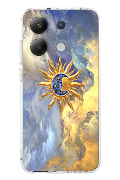 moonset Redmi Note 13 Pro 4G Uyumlu Baskılı Yumuşak Silikon Şeffaf Telefon Kı...