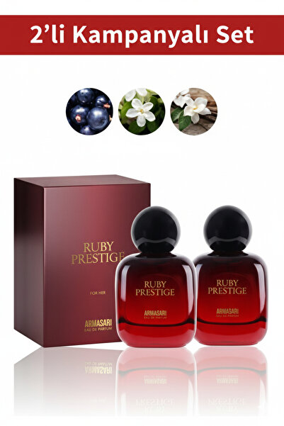 Armasari Ruby Prestige Çiçeksi Ve Meyvemsi Kalıcı 100 ml 2'li Set Edp Kadın P...