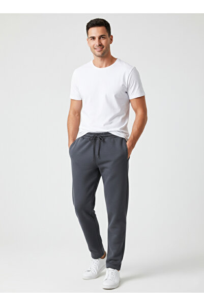 OBJE Men's Smoked 3 Thread Shardonlu Regular Fit Bottoms