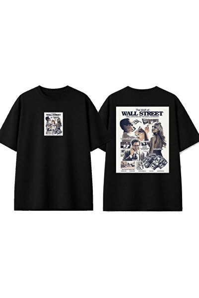 urbvn Street 1 Design Μπλουζάκι με στάμπα σε μαύρο χρώμα και oversized γραμμή