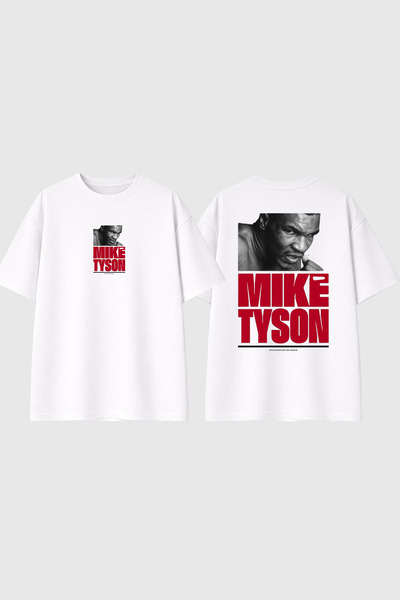 urbvn Tyson Design Printed White Oversize t Shirt