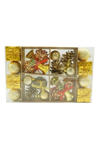 Avaleea Set de 24 de ornamente pentru bradul de Crăciun, multicolore, polisti...