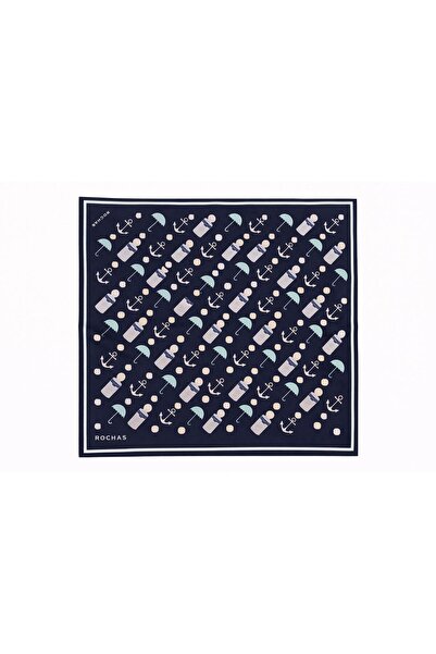 Luna Nueva 100% Silk Scarf 90X90 cm – Handcrafted Edges, Stylish Pattern, Sui...