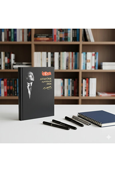 Papira Notebook 2026 Atatürk Ajandası Karton Kapak 17 x 24 cm