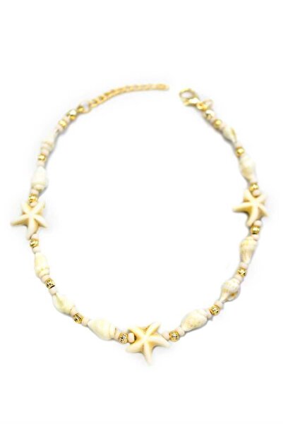 Mestore خلخال صدف - أبيض