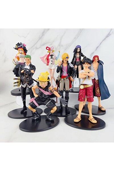 ErCorp One Piece Anime Figür 9 lu Set Luffy Zoro ve Diğerleri