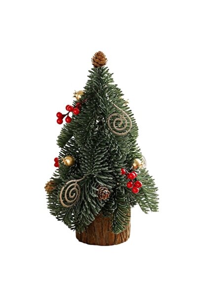 Avaleea Decorațiune de masă de Crăciun, model mic de brad de Crăciun