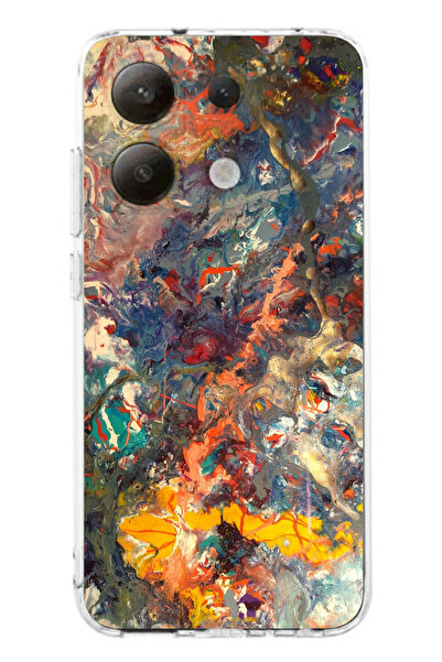 moonset Redmi Note 13 Pro 4G Uyumlu Baskılı Yumuşak Silikon Şeffaf Telefon Kı...