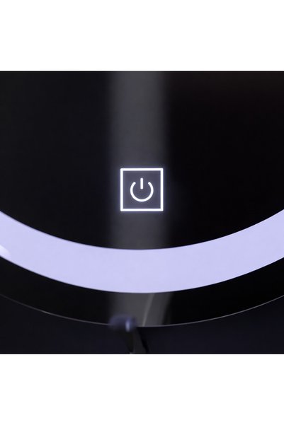Alessandro DESIGN Oglinda LED Touch Gallio , Diametru 60cm, Lumina Rece 6000K, Sticla
