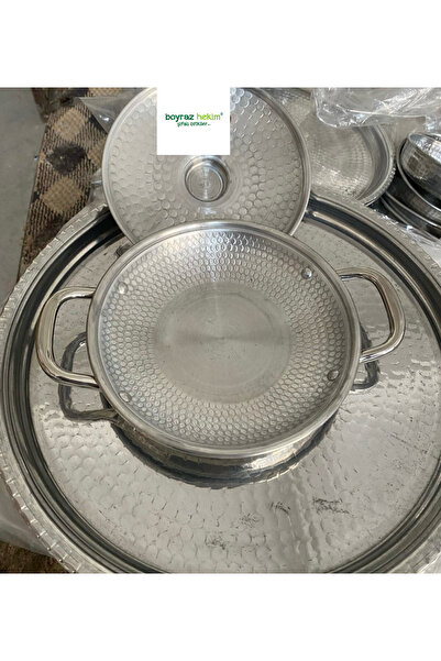 BOYRAZ HEKİM مقلاة شعر من الألومنيوم مقاس 20 سم مقاومة للصدأ