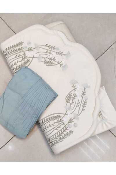 Generic Istanbul Prayer Rug Set with Prayer Sheet for Women - Flesh