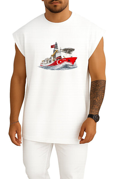 Bahriyeli Collection Oversize Yavuz Drilling Ship between the Waves Chest and...