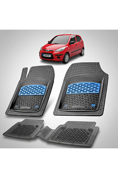 TEAMCAR Covorașe auto Hyundai i10 2007-2010 - Tip cauciuc Tavita-Albastru