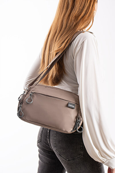 Sanmorris 6030 Geantă de umăr din țesătură de parașută, rezistentă la apă, cu...