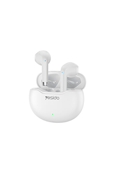 Yesido Bluetooth half-in-ear Noise Canceling headphones TWS21, 320mAh, white