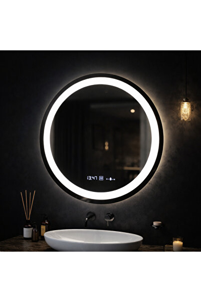 ALC-Shop Round LED Mirror, 60cm, Celeste MotionGlow Marcello, Defog System, C...