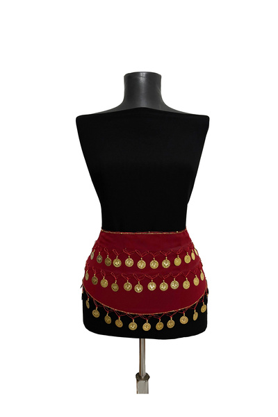 PAPATAY حزام شاكيرا للرقص - حزام خصر للرقص الشرقي - إكسسوار مسرحي مزين بالترتر