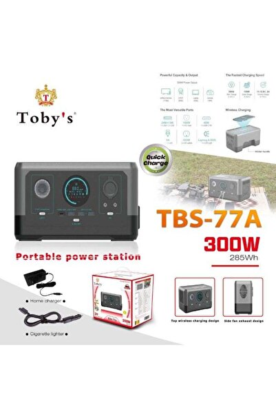 TOBYS Toby’s TBS-77A Portable Power Station 300W 285Wh with Wireless Charging