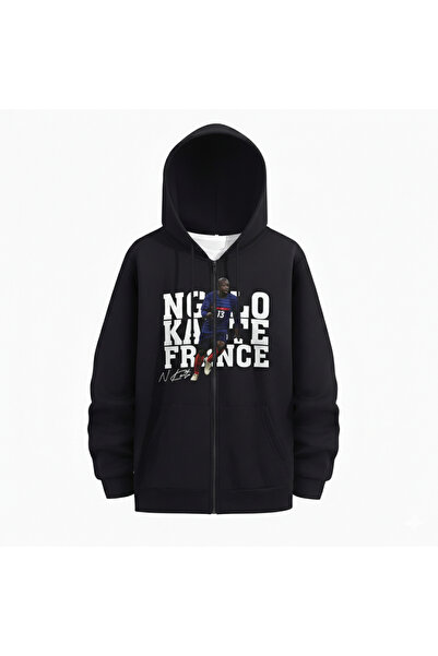 NİCE Black Kante Printed Winter Cardigan