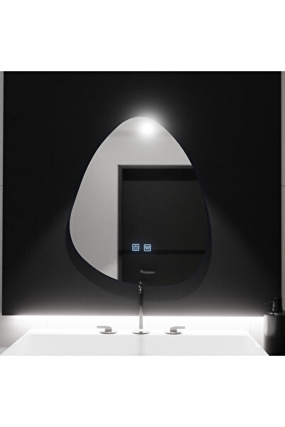 ALC-Shop Oglinda LED 80x60cm, Fluido Touch, Sistem Dezaburire, Dimabila