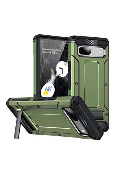 OEM Case for Samsung Galaxy S23 FE, Hybrid Armor Kickstand, M610, Metal, Green