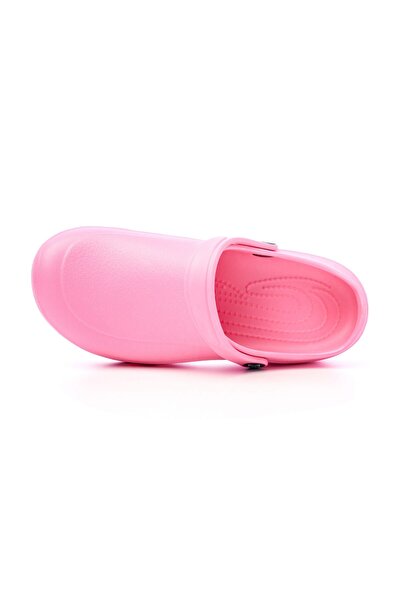 Tellus Women's Pink Rubber Clogs F9002