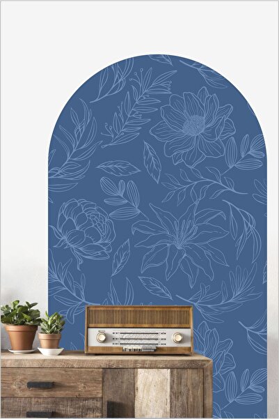 Piksel Grafik ملصق حائط ناعم بنقشة الزهور - نمط بوهيمي