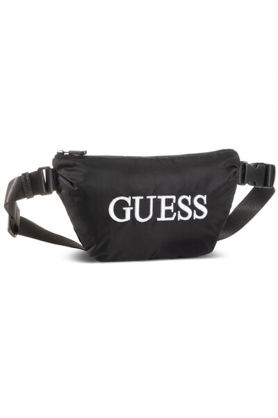 Guess Guess, Quatro, Τσάντα μέσης από ύφασμα, μαύρη, 19/28.5 x 17 x 4 cm, για...