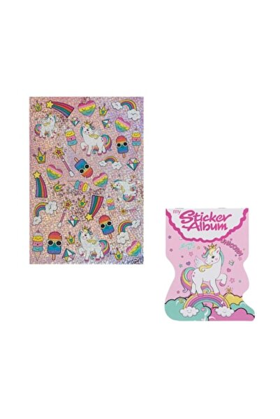 OEM Evia Colored Album with Stickers and Stickers, Unicorn Character