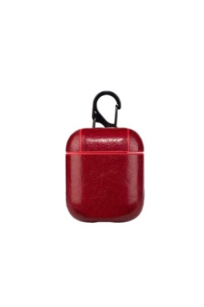 SOHO Leather Case for Apple AirPods, Red