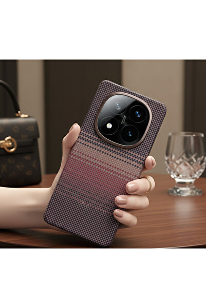 TechTrove غطاء فاخر بنمط الكربون متوافق مع تقنية Magsafe لهاتف Mi 15T Pro