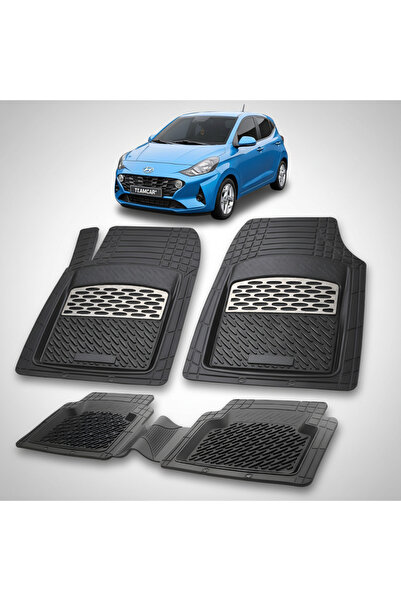 TEAMCAR Covorase Auto Hyundai i10 2019-2023 - Tavita Cauciuc-Silver