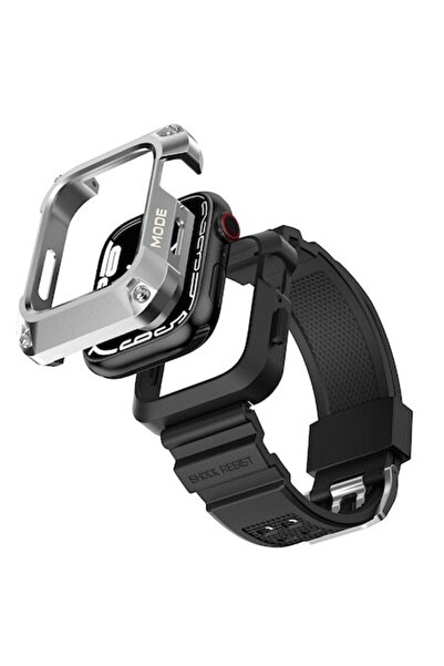 Evia Carcasă de protecție pentru Apple Watch 7/8/9 45mm + curea