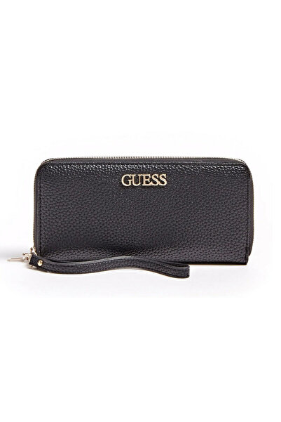 Guess Guess, Alby, Υφασμάτινο Πορτοφόλι, SLG Μεγάλο Φερμουάρ, Μαύρο, Για Γυνα...