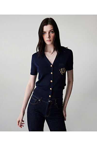 İpekyol Monogram nakışlı triko