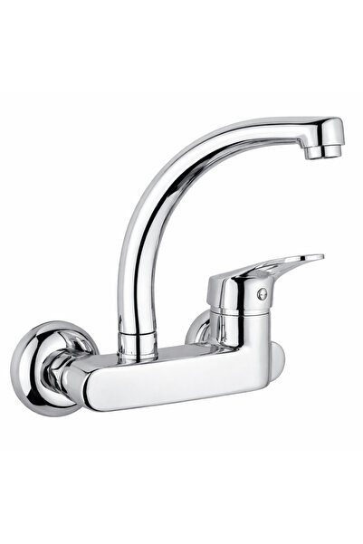 Fulcie Side Mounted Wall Sink Faucet Hot Cold Dual Inlet Sink Mixer Wall Mounted
