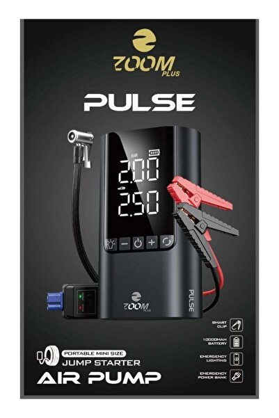 Zoom Plus [نبض] جهاز تشغيل محمول بقوة 1500 أمبير وضاغط هواء