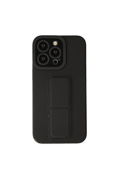 eco port Iphone 14 pro case mega stand silicone - black