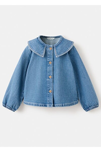 MANGO Baby Bebek yaka kot bluz