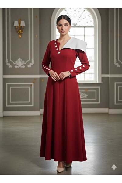 GORI FASHION Midi dress with long sleeves