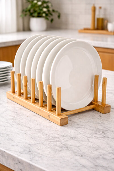 DailyHome Bambu Tabak & Kapak Düzenleyici Stand – Çok Bölmeli Doğal Ahşap Mut...