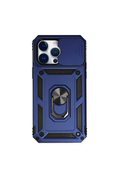 eco port Iphone 14 pro max case pars lens ring silicone - navy blue