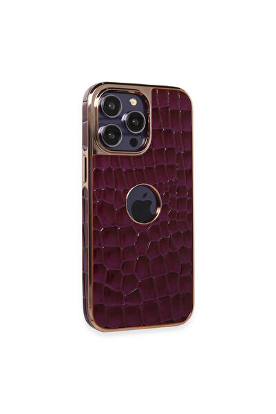 eco port iPhone 14 Pro Case Snake Cover - Deep Purple