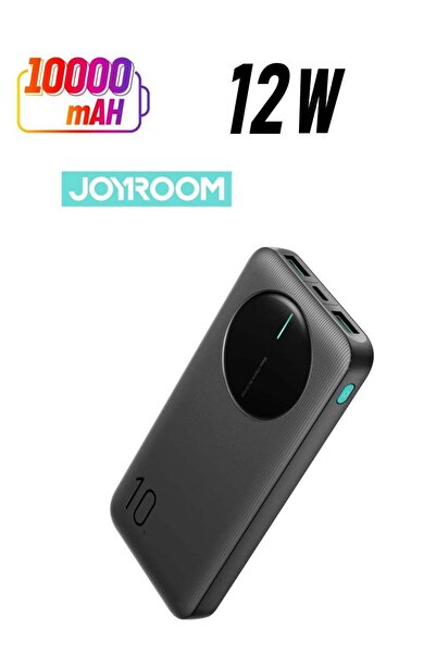 Joyroom JR-PBF12 LED Power Bank – 12 W USB‑C Pd & Dual 2.4 A USB‑A Outputs, L...